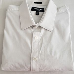 Express Extra Slim Solid Wrinkle-Resistant Performance Dress Shirt